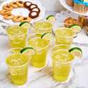 Lilymicky 200 Pack 10 oz Clear Plastic Cups, PET Disposable Drinking Cups Perfect for Birthday Parties, Ceremonies, Events
