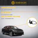 Dasbecan Right Passenger Side Mirror Compatible With 2016-2018 Kia Optima Rearview Mirror with Signal Light/Power Glass/Manual Folding/Black Paint Replaces# KI1321200 87620-D5000 (5pin)