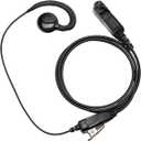 Xpr 3500e Earpiece with Mic PTT Headset Accessories for Motorola Radio XPR3000 XPR3300 XPR3300e XPR3500 Walkie Talkie with C Shape Design