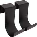 Aluminum Slip-on Fence Hooks, Fits 1-3/4 Inch to 2-1/8 Inch Thick Fences, 6" Long, Black