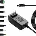 9V 2A Power Supply Adapter 9 Volt 2A 18W Switching Charger AC 100V-240V to DC 9V 2000mA 1500mA 1000mA 900mA 800mA 700mA 600mA 500mA 400mA 300mA Adapter with 8 DC Tips Transformer Wall Charger