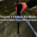 KJE Portable Battery Powered Operated Liquid Transfer Pump, 2.2 Gallons Per Minute, Multi-Function Electric Siphon Pump For Gasoline Diesel Water Fuel