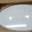 Mayfair Cassel Slow Close Toilet Seat, Easy Clean Non-Slip Premium Wood Seat, Install, Made in USA, Elongated, White