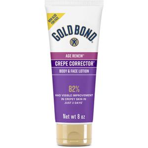 Gold Bond AgeRenew Crepe Corrector Body Lotion, Replenishing & Smoothing Formula, Gold Bond Crepe Corrector Body Lotion, 8 oz (8 Ounce (Pack of 1))