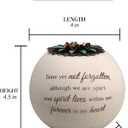 Pavilion Gift Company 19093 Forever in My Heart Terra Cotta Candle Holder, 4-Inch, White