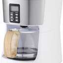 MOI 2 in 1 Grind & Brew Coffee Maker - 26/30 Seconds Grinding, Programmable Bean to Jar Coffee Machine with 7-8 Minutes Brew Time, LCD Display Coffee Maker with Grinder