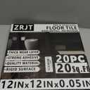 20-Pack Peel and Stick Floor Tiles Vinyl Floor 12 x 12 inch Self Adhesive Waterproof Flooring Planks DIY for Bathroom, Kitchen, Living Room, RV, Cover 20 Sq. Ft, Polish Black Marble