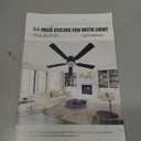 54 inch Ceiling Fans with Lights and Remote, Low Profile Ceiling Fan