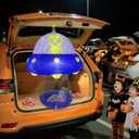 Epochleno 2025 Halloween Trunk or Treat Car Decorations, Alien-Themed Halloween Car Inflatable Decor, Built-in LED Lights & Candy Pocket for Outdoor Trunk Parties & Events