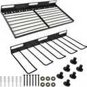 TMQZLN Resin Shelf Accessory Outdoor Sheds Storage, 16" x 8" x 2", for Suncast Select Outdoor Shed Models with EZ Bolt Assembly Black, 2-Pack