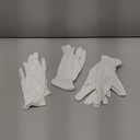 Moisturizing Gloves for Dry Hands Overnight, Selizo 3 Pairs 100 Percent White Cotton Gloves for Women Eczema, Hand Moisturizer Sleeping Spa Gloves for Eczema Dry Hands