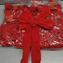 Hoteam 24 Pcs Large Red Christmas Velvet Bows - 10 x 16 Inch Green Christmas Wreath Hanging Bow Xmas Tree Topper for Indoor Outdoor Decor Wrapping Crafts DIY Decor Boutique Use (Red)