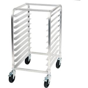 Winco 10-Tier Aluminum Sheet Pan Rack with Brake