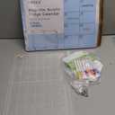 Magnetic Acrylic Calendar for Fridge,2 Pack 11"x15" Clear Fridge Calendar Dry Erase Magnetic Planning Boards Set for Refrigerator with 8 Colorful Highlight Markers