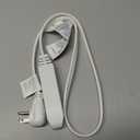 3-Outlet Flat Extension Cord 3 FT, 16 Gauge Extension Cable, Flat Plug, Multi Outlet, 3 Prong Angled Plug, SPT-3 Power Strip Indoor Extension Cable, ETL Listed, White