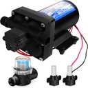 RV Water Pump Replace for 4048-153-E75 12V 4 GPM, 55 PSI, 10 Amps Automatic Demand Diaphragm Pump,Compatible with RV Caravan Marine Yacht