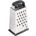 TableCraft SG203BH, Cash & Carry Back Of The House Box Grater, Small 6" Size, 4-Sided Tapered Design, Anti-Slip Base, Dishwasher Safe, Stainless Steel, Ideal for Shredding Veggies and Grating Cheese