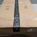 Vaunn Medical Pneumatic Adjustable Overbed Bedside Table with Wheels (Hospital and Home Use) (Black)