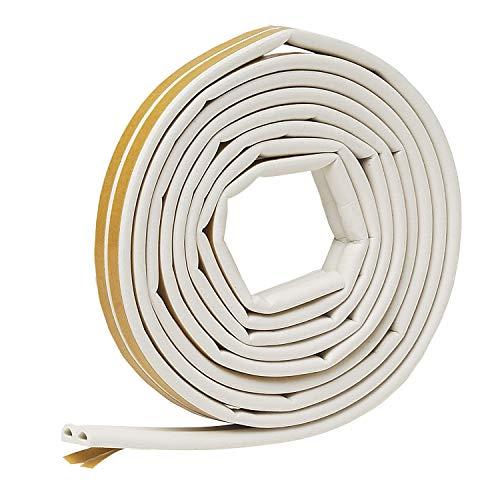 Frost King V25WA D-Section Rubber Self-Stick Weatherseal Tape, 5/16" W, 1/4" T, 17 ft L, White Frost King V25WA D-Section Rubber Self-Stick Weatherseal Tape, 5/16" W, 1/4" T, 17 ft L, White