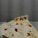 CASOFU Burrito Tortilla Throw Blanket 71 inches for Adult Kids, Novelty Tortilla Wrap Blanket Funny Gifts for Women Men Teens, 285GSM Soft Flannel Taco Blanket Birthday Gifts for Boys Girls(Beige)