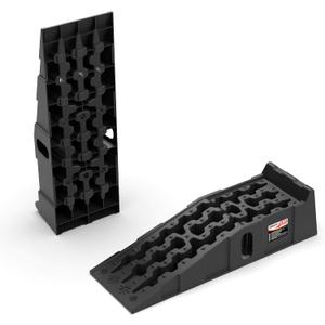 Car Ramps for Oil Changes and Lift, Portable High Profile Car Ramps for Garage, Heavy Duty Tire Ramps for Larger Vehicles and Support Jack, 2pcs