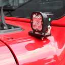 Black JL Light Mount, A-Pillar Cube Light Pods Cowl Mounting Brackets Compatible with Wrangler JL & Unlimited JL 2018-2024
