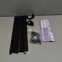 TANGWIN Black Wrap Around Curtain Rods 48 to 90:Blackout Heavy Duty Adjustable Window Curtain Rod for Bedroom Kitchen,Modern Industrial Curved French Return Metal Drapery Rods Easy Install,Matte Black