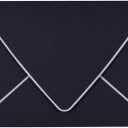 50 Pack, A7 Black Envelopes With Silver Border, Invitation 5 x 7 Envelopes - For 5x7 Cards| Self Seal| Perfect for Weddings, Invitations, Photos, Baby Shower| 5.25 x 7.25 Inches(Black-Silver Border)