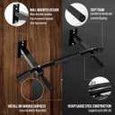 Yes4All Pull Up Bar Wall Mounted - Multifunctional Wall Mounted Pull Up Bar for Home Gym Workout Strength Training Equipment