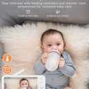ARENTI Baby Monitor 2 Cameras, Smart Baby Camera with 5-Inch Wireless Display, Super Night Vision, Temperature Sensor, Sound Detection, Auto Motion Tracking, 2-Way Audio, VOX Mode(B2 Set)