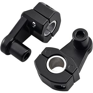 2 Inch Pivot Handlebar Risers Universal Motorcycle For 7/8" (22mm) bar clamps, 2 in Universal Motorcycle Handlebar,Pivoting Handlebar Clamp Risers For 7/8" or 1 1/8 28mm (Black) 2 PCS