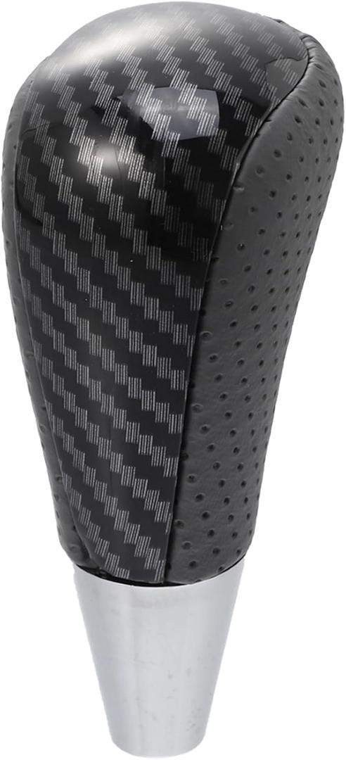 X AUTOHAUX Car Automatic Gear Stick Shift Knob for Toyota for Toyota RAV4 Corolla Avalon Yaris 4Runner Sienna Camry Tacoma for Lexus ES GS SC RX LS Black Carbon Fiber Pattern