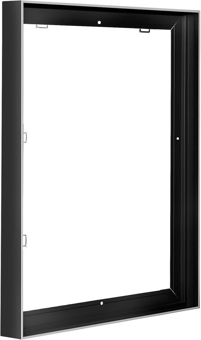Easthope 20x30 Assembled Aluminum Floater Canvas Frame for 0.6-0.9" Stretched Canvas,Vertical & Horizontal Hanging, 1PCS