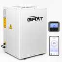 35,000 BTU Full Inverter Pool Heat Pump with Top Air Discharge | Heating & Cooling 9,000 Gallons Above Ground & Inground Pools & DefrostingAnti-Frost Protection