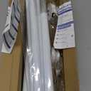 Tension Curtain Rod 30 To 63 Inch White Tension Rods Adjustable Spring Loaded Curtain Rods 7/8" Curtains Rods No Drilling Tension Rods For Windows Bedroom Closet Doorway Door 2pcs