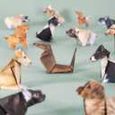 DDDDECADE 50 Pcs Paper Cats DIY Paper Origami (Dog)