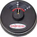 Simpson Cleaning 80165 Universal 15" Steel Pressure Washer Surface Cleaner for Cold Water Machines, 1/4" Quick Connection, Recommended Min 2200 PSI up to Max of 3700 PSI, Black (15 Inch)