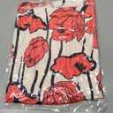 Wenrine Womens Summer Dresses Casual Floral V Neck Sleeveless Loose Boho Beach Tank Dress Sundress with Pockets (Small, Red)