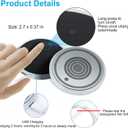 LED Car Cup Holder Lights, 7 Colors Changing USB Charging Mat Waterproof Cup Pad, LED Interior Atmosphere Lamp Decoration Light Inside Car Lighting Accessories (2pcs) (Style 2)