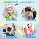 HIPPIH Visual Timer for Kids - 60 Minute Pomodoro Timers for Classroom Kitchen Office, Countdown Kids Timer Clock with Rainbow Disk, Desk Time Management Tool for Toddler with Silent Operation, Blue
