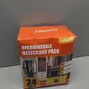 100g (24 Packs) Rechargeable Desiccant Packs for Storage, Color Indicating Silica Gel Desiccant Packets, Moisture absorbers for storage,Dehumidifier bag for Closets,Cars,Storage Bins (Yellow)