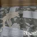 EverGrace Cotton Quilt Set Queen Size, 100% Cotton Reversible Lightweight Bedspread Coverlet, Vintage Floral Farmhouse Bedding, Traditional Botanical Quilt with 2 Pillow Shams, Sage Green 92"96"