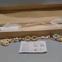 Comfy Cubs Wooden Baby Play Gym - Natural Finish Pinewood Baby Activity Gym with 5 Sensory Hanging Toys - Easy No-Tool Assembly, Safe and Durable for Infant Motor and Visual Development - Natural Wood