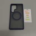 Case for Samsung Galaxy S25 Ultra, Translucent Matte Cover Fits for Magsafe, S25 Ultra Phone Case with Non-Slip Grip, Magnetic Case for Samsung S25 Ultra, Shockproof Protection (Darkblue)