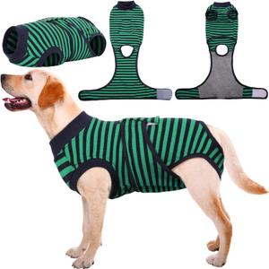 Kuoser Recovery Suit for Dogs Cats After Surgery, Professional Pet Recovery Shirt Dog Abdominal Wounds Bandages, Substitute E-Collar & Cone,Prevent Licking Dog Onesies Pet Surgery Recovery Suit (XXL (Back:24.8-29.5'', Weight:70+ LB))