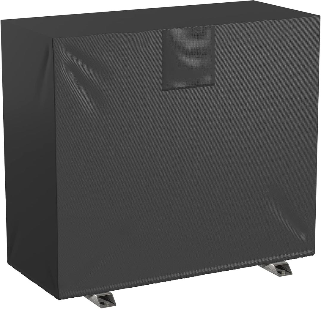 BEWAVE Split Air Conditioner Cover for Outside Compressor Units Waterproof AC Cover with Vent Hole for Outdoor Mini Split System AC Unit Fits up to 37.8 x 16.5 x 32.6 inches