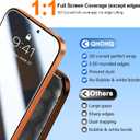 QHOHQ [1-Second Auto-Install] 3 Pack Privacy Screen Protector for iPhone 17 Pro Max [6.9 Inch] + 1 Set Camera Lens Protector, 25 Anti Spy Tempered Glass, [Military Grade Shatterproof], Case Friendly