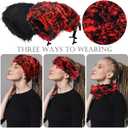 3 x Cozypower 2 Pcs Unisex Distressed Dreadlock Beanie Hat Rasta Cap Winter Open Turban Dread Hair Wraps for Men Women