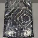 Wonnitar Moroccan Bathroom Rug,Washable 2x3 Small Bath Mat, Boho Tribal Soft Kitchen Sink Mat, Non-Slip Geometric Entry Way Rug, Low-Pile Indoor Carpet for Bedside Entrance Laundry (Black,2'x3')