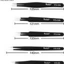 Kaisi 13 PCS Precision Tweezers Set Anti-Static ESD Tweezers Kit with 13 Precision Non-Magnetic Stainless Steel Tweezers With tweezers storage bag